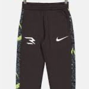 Nike Kids Black and Neon Joggers
